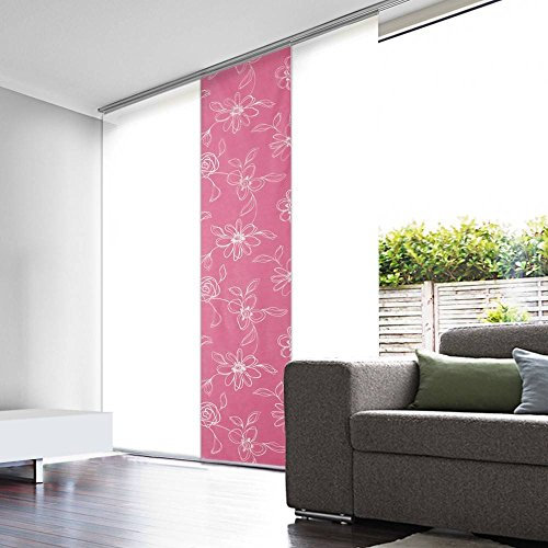 MADECOSTORE Panneau Japonais Tamisant Devoré Fleurs