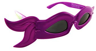 Sun-Staches H2W TMNT Sonnenbrille für Kostüme, violette Sonnenstränge, Partyzubehör, UV400
