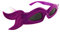 Sun-Staches H2W TMNT Sonnenbrille für Kostüme, violette Sonnenstränge, Partyzubehör, UV400