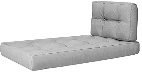 Vicco Palettenkissen Set, Outdoor Kissen, Grau, 2 Teile
