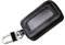 Esdrem Funda de piel unisex para llaves de coche, con cadena, cremallera y ventana transparente Black 2
