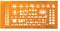 Standardgraph ST7341 - Möblierungsschablone Architekt - Maßstab 1:200