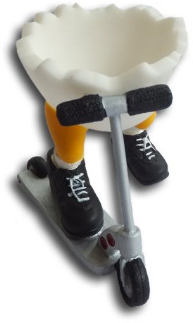 Casablanca Speedy & Friends Eierbecher Rolly der Racer Rarität