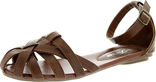 Forever Link Womens Vera-82 Sandals,Tan,9