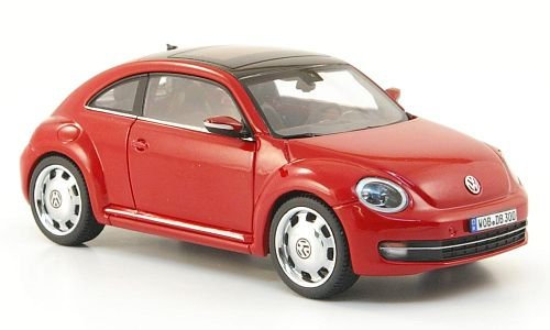 VW Beetle, rot, 2011, Modellauto, Fertigmodell, I-Schuco 1:43