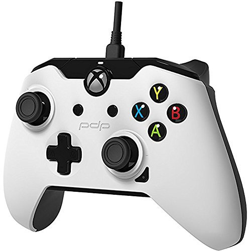 PDP - Mando Con Cable Licenciado, Color Blanco (Xbox One, PC)