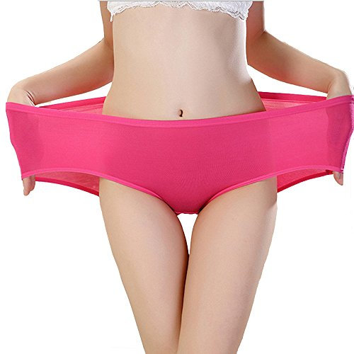 TEERFU Lot de 5 culottes en bambou pour femme, Lot de 5 en 5 couleurs., S/L