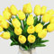 Veryhome Künstliche Blumen Gefälschte Blume Tulpe Latex Material Real Touch für Hochzeitszimmer Home Hotel Party Dekoration und DIY Decor （ Gelb - 10Stück ）