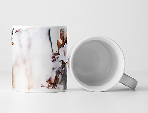 Eau Zone Fotokunst Tasse Geschenk Naturfotografie – Blüten eines Apfelbaums im Frühling