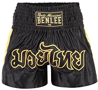 BENLEE Herren Thaibox-Hose Goldy Black/Gold XL