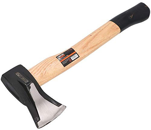 FASTER TOOLS Axt, gehärtet mit Härtegrad 53 HRC, robuster Holzstiel, Größen:1000 gr