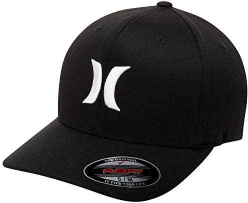 Hurley Herren One & Only Men's Hat Baseball Cap, schwarz/weiß, S-M