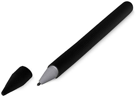 kwmobile Schutzhülle kompatibel mit Microsoft Surface Pen - Hülle Stift Silikon Case - Schutz Abdeckung Ladeanschluss - Schwarz