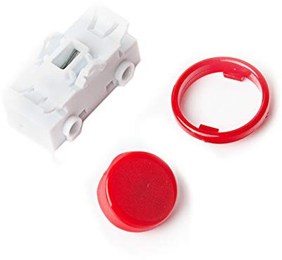 edi-tronic Wippschalter rund rot 15mm 19mm Schalter Wandleuchte Dekoleuchte Leselampe Nachttischlampe Tischlampe