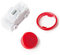 edi-tronic Wippschalter rund rot 15mm 19mm Schalter Wandleuchte Dekoleuchte Leselampe Nachttischlampe Tischlampe