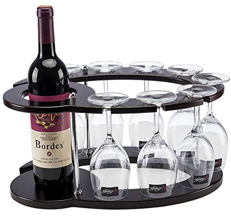 EBF Portabottiglie Vino Porta Vino Portabottiglie Scaffale per Vino Artigianato Regali Decorazioni per La Casa Decorazioni per Interni 40x28x20cm