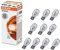 10x Osra.m W16W 12V 921 Standard Bremslicht Hecklicht Rückfahrlicht Nebelleuchte vorne Blinker vorne hinten und seitlich Ersatz Halogen Lampe E-geprüft