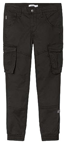 NAME IT Jungen Nkmryan Cargo Twi Pant 222-ba Noos Baby und Kleinkind Strampelanzug, Schwarz, 116 EU
