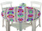 FANSU Runde Tischdecke Wasserabweisende, 3D Tier Muster Abwaschbar Garten Tischdecke rutschfest Abwischbare Wachstuch Desktop Dekorative Tuch Hotel Bankett Party (Eule,170cm)