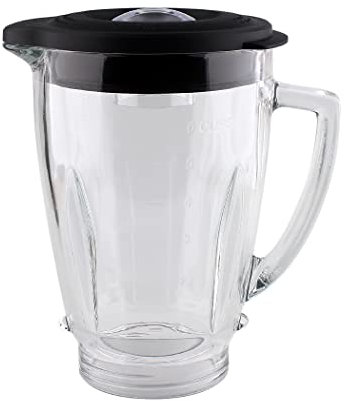 Joyparts Replacement Parts Glass Jar with lid, Compatible with Oster Pro 1200 Blender