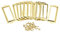 sourcing map Metal Label Holders, 83x30mm 10pcs File Name Card Tag Label Holder Frame for Office Library Drawer Cabinet Shelves, Gold Tone