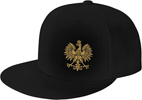 Baseball Cap Polnischer Adler Polen Schwarz Snapback Baseball Cap Lässig Trucker Hut Klassisch Baseballkappe Für Reisen Outdoor Running