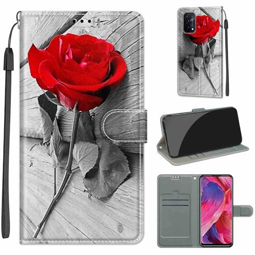 KENHONER Handyhülle für Oppo A54 5G / A74 5G / A93 5G / A93s 5G, Brieftasche Leder Flip Case Stoßfeste Schutzhülle für Oppo A54 5G / A74 5G / A93 5G / A93s 5G