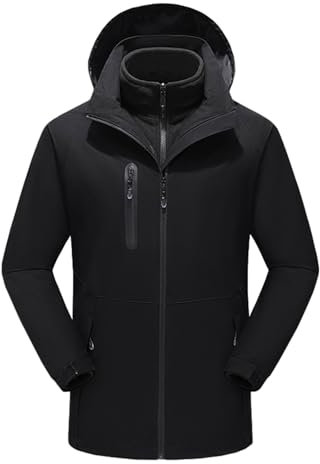 Blandoom Self Heating Jacket Mens Multi-Heating Zones Adjustable Heated Gilet Heated Coats For Men With Power Bank Men'S Thermal Vest Self Heating Body Warmer Sherpa Jacket Men
