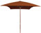 Helloshop26 Parasol d'extérieur avec mât en Bois 200 x 300 cm Orange 02_0008261