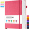 FOCUS DAY Notizbuch A4 - Bullet Journal Tagebuch Liniert Mit 320 Seiten Und 100GSM Premium-Papier, Der Collegeblock Notizblock Eignet Sich Zum Schreiben Und Notieren, 21,5 x 28cm, Rosa