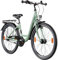 ZÜNDAPP C400 Mädchenfahrrad 24 Zoll Fahrrad ab 130-145 cm Jugendfahrrad Tiefeinsteiger Kinderfahrrad 3 Gänge (grün, 35 cm)