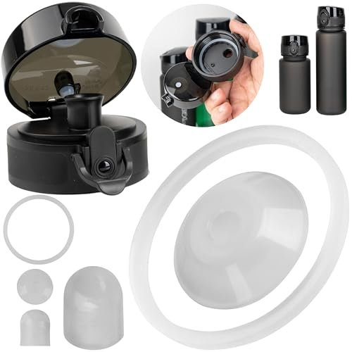 Jeu de joints d'étanchéité de rechange, 2 jeux, compatible avec 720°DGREE uberBottle, Super Sparrow, etc., pour bouteilles d'eau jusqu'à 500 ml de volume de remplissage