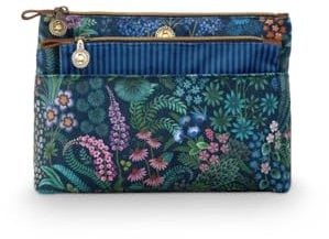 Pip Studio Caryn Kosmetiktasche Kombi Querida Dunkel Blau
