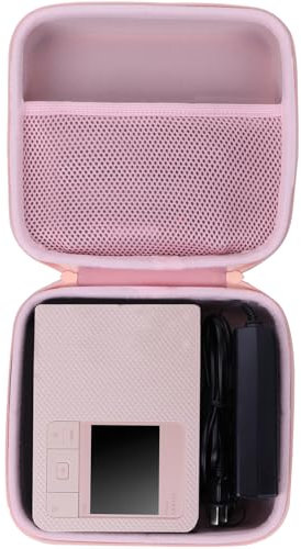 Lebakort Dur Étui Housse Cas Compatible avec Canon Selphy CP1500 / CP1300 / CP1200 Imprimante Photo WiFi (Rose)