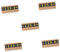 EXCEART 5st Desktop-preisschild Anpassbares Etikettenset Preisständer Mit Etiketten Preise Anzeigen Stand-tag Anzahl Preise Tag Würfel Tischschilder Für Veranstaltungen Khaki Holz