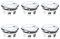 Lot de 6 trop-pleins ronds pour évier - Installation simple pour baignoire et évier de cuisine