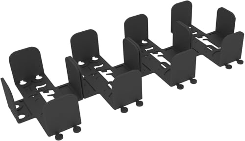 Feldherr 4er Set Kartendeckhalter kompatibel mit Dominion - Ideal für Geldkarten + Fluchkarten mit Sleeves - Stecksystem für Stabilität - Übersichtliche Anordnung