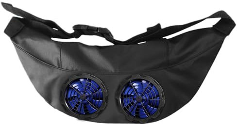 kivrimlarv Usb Powered Waist Fan, Wearable Personal Body Fan, Cooling Fans, Delivers Strong and Consistent Cooling, for Outdoor Work, and Summer Activities, 6.30x3.15 Inches
