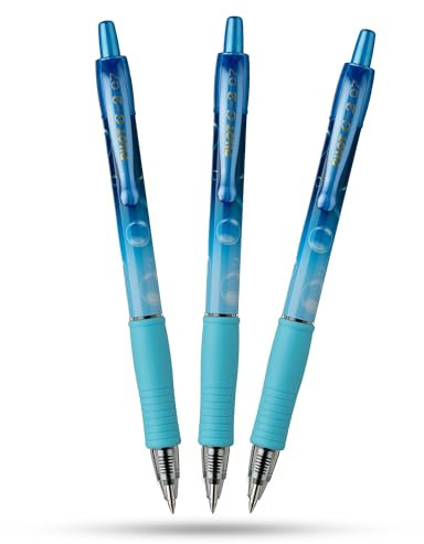 Pilot G2 Gelschreiber, blasenblau, Gel-Tintenroller, 0,7 mm, glattes Schreiben, ergonomischer Griff, einziehbar, leicht, tragbares Design, für Schule, Büro, kreative Arbeit und den täglichen Gebrauch