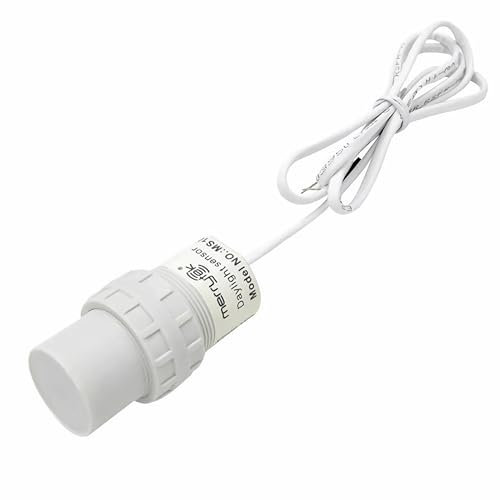 MS10 Merrytek Tageslichtsensor 1-10V Dimmer für LED Beleuchtung Innenbereich Büro Werkstatt Lagerhalle Industrie energiesparend Automatische Lichtsteuerung Konstantlicht IP20 Weiß