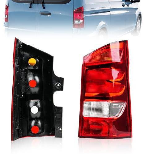 Convitex Rückleuchten Rechts für Mercedes Vito W447 ab 2014, Heckleuchte Ohne Lampenträger, E-Mark, Ersatzteile A4478200164