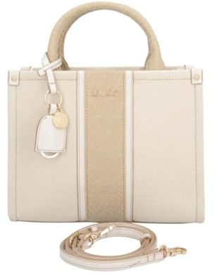 Liu Jo Handtasche Umhängetasche Ridhi Tote Bag Neutro/Cream creme