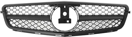 Front Grill Kühlergrill Für Benz C Klasse W204 S204 Coupe C43 2007-2014 C200 C250 Stil Einlass Nahen Mesh Front Maske Grille Stoßstange Grill Tuning Zubehör