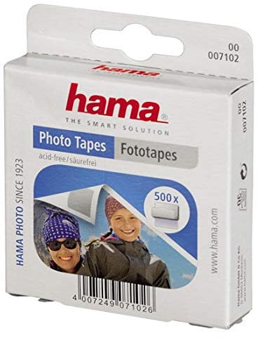 HAMA Nastro Biadesivo per Fotografie (12x13mm), Trasparente
