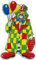 PARTY DISCOUNT Wand-Deko Clown mit Ballons, Höhe ca. 60 cm