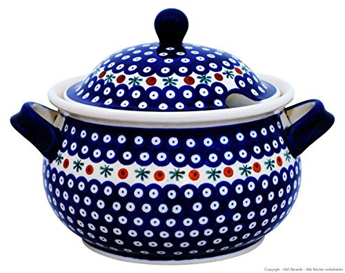 Bunzlauer Keramik 41 - Sopera de cerámica, 4,5 L, decorad