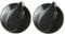 Belling Oven Cooker Hob Gas Flame Control Knobs (Black, Pack of 2)