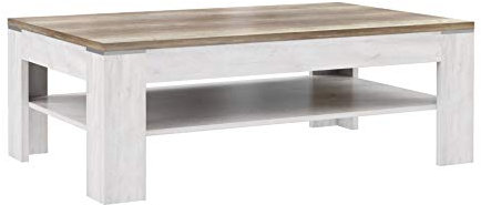 Couchtisch Duro 120 x 75 cm Dekor Pinie weiß/Eiche Antik