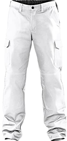 KÜBLER Workwear | ORGANIQ Cargohose | weiß | Größe 90