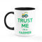 Trust Me Im a Farmer Mug One Size Black/White Funny Joke Gift Present for Farmer Tea Coffee Cup